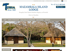 Tablet Screenshot of mazambalaisland.com